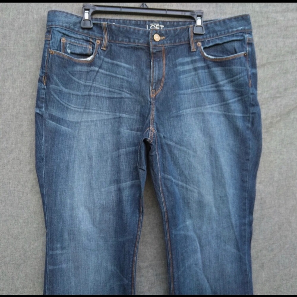 Loft Curvy Fit Boot Cut Jeans